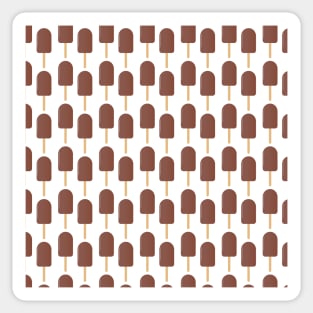 Chocolate popsicles pattern Sticker